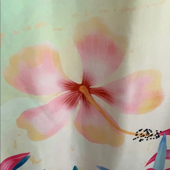 U. Dear Tropical Print Top w/ Flamingos NWOT - Picture 3 of 9